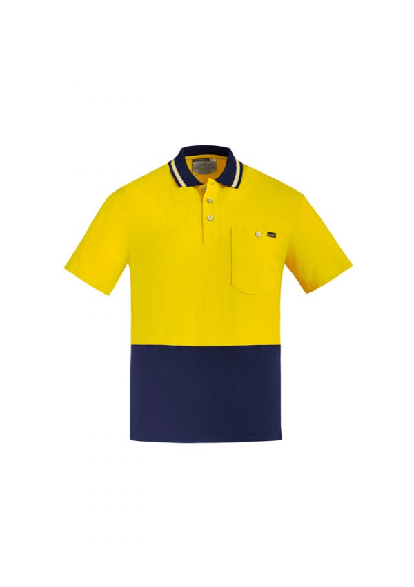 Syzmik Cotton S/S Polo Men's Hi Vis ZH435