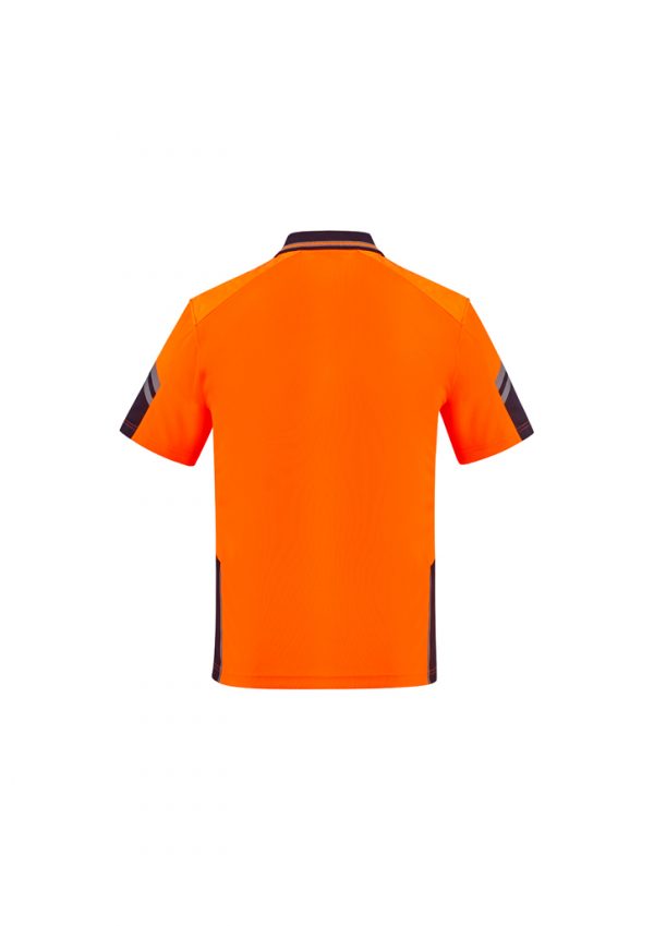 Syzmik Men's Reinforced Hi Vis Squad S/S Polo ZH465 - Image 4