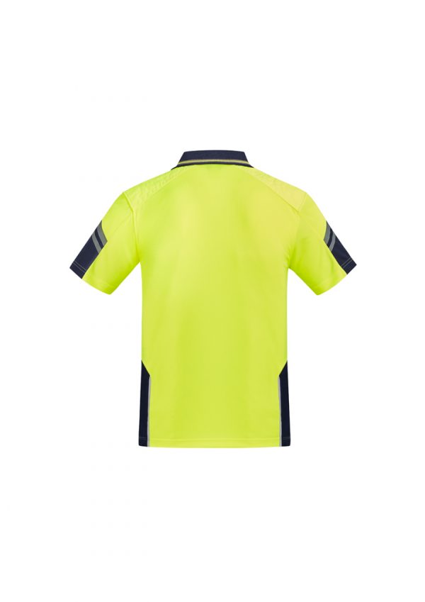 Syzmik Men's Reinforced Hi Vis Squad S/S Polo ZH465 - Image 2