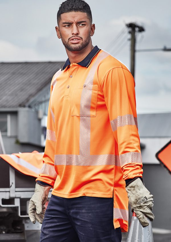 Syzmik Segmented Polo Long Sleeve TTMC-W17 Men's - Image 3
