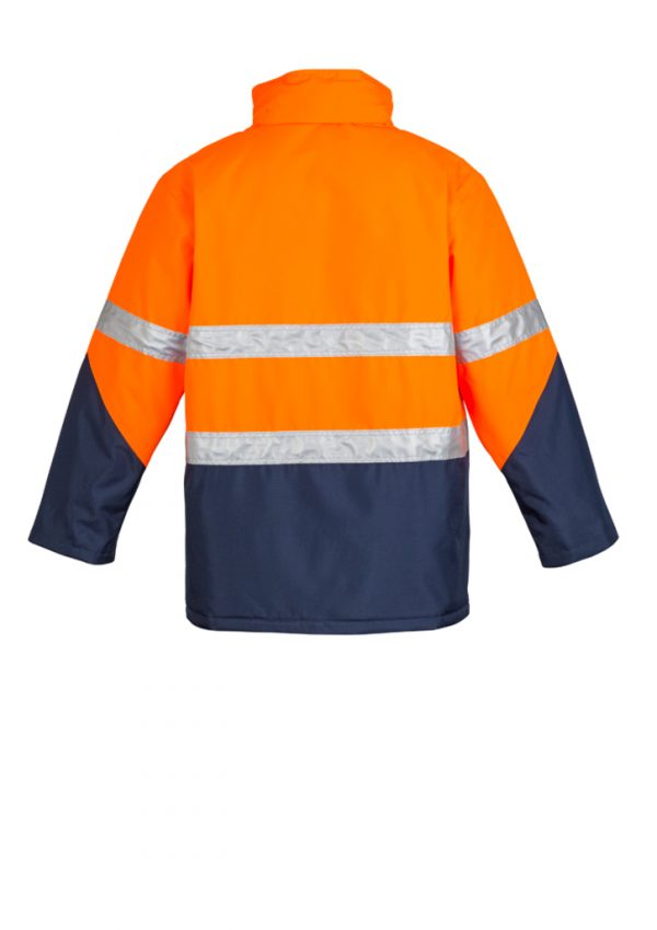 Syzmik Hi Vis Storm Jacket Concealed Hood Men's - Image 4