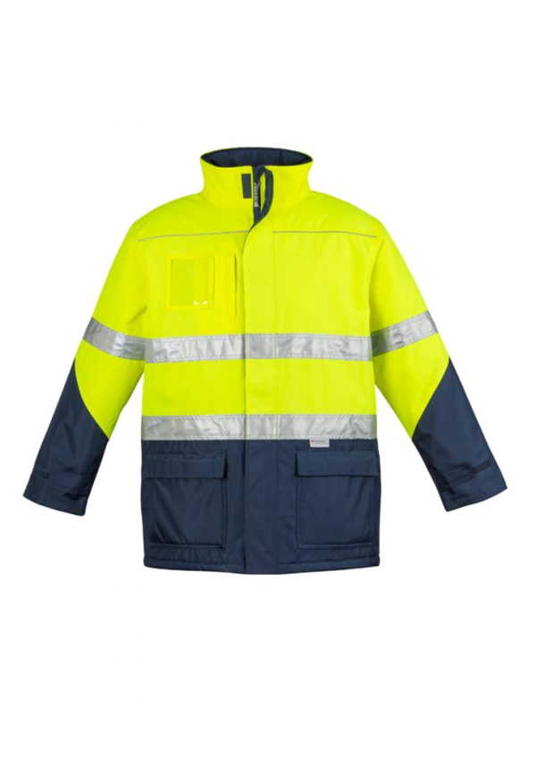 Syzmik Hi Vis Storm Jacket Concealed Hood Men's - Image 5
