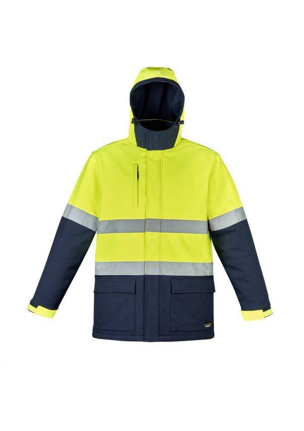 Antarctic Softshell Fleece Lined Jacket Unisex Hi Vis Taped