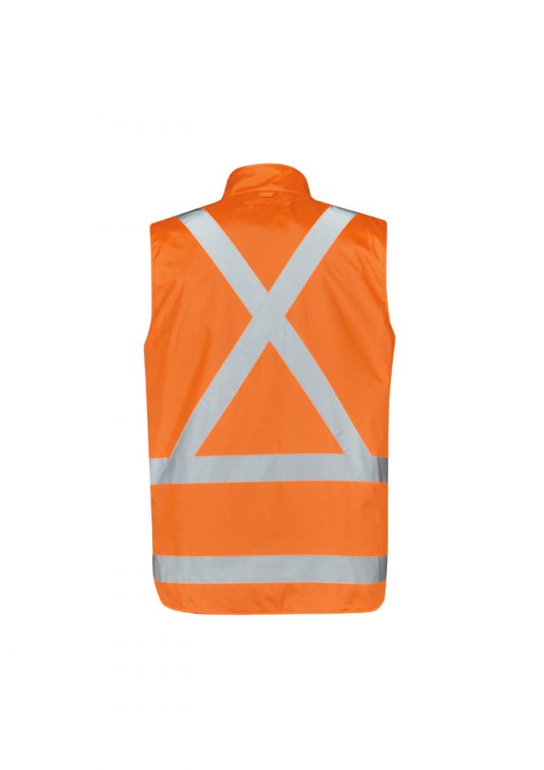Syzmik 4 In 1 Waterproof Jacket TTMC-W17 Hi Vis X Back - Image 5
