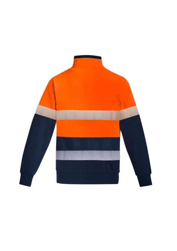 Syzmik Fleece FR Men's Orange Flame HRC 2 Hoop Taped 1/4 Zip - Image 2