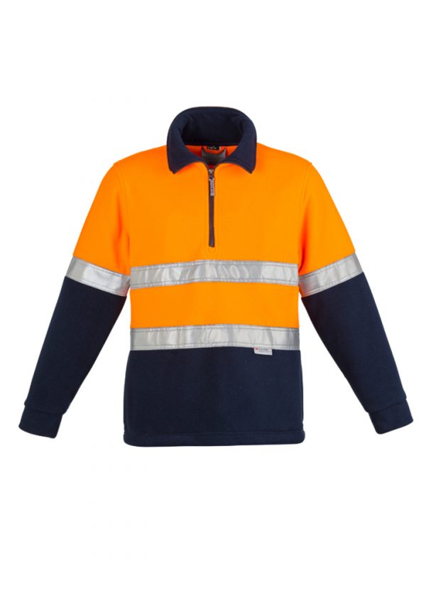 Syzmik Polar Fleece Jumper Hi Vis Hoop Taped - Image 3