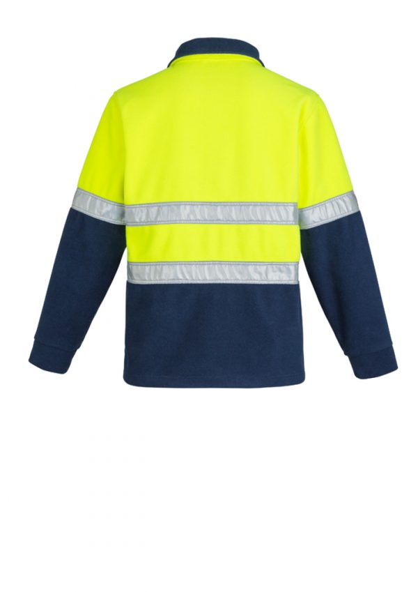 Syzmik Polar Fleece Jumper Hi Vis Hoop Taped - Image 2