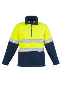 Syzmik Polar Fleece Jumper Hi Vis Hoop Taped