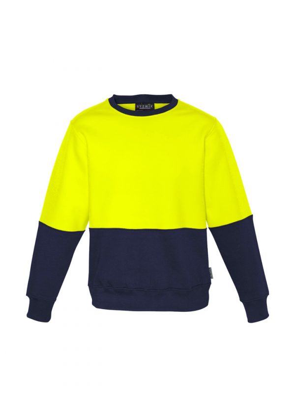 Syzmik Hi Vis Crew Sweatshirt Low Pill Unisex - Image 3