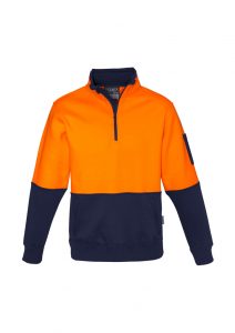 Syzmik Half Zip Pullover Unisex Low Pill Hi Vis ZT476