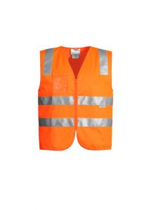 Syzmik Unisex Full Zip Vest Hi Vis Orange or Yellow