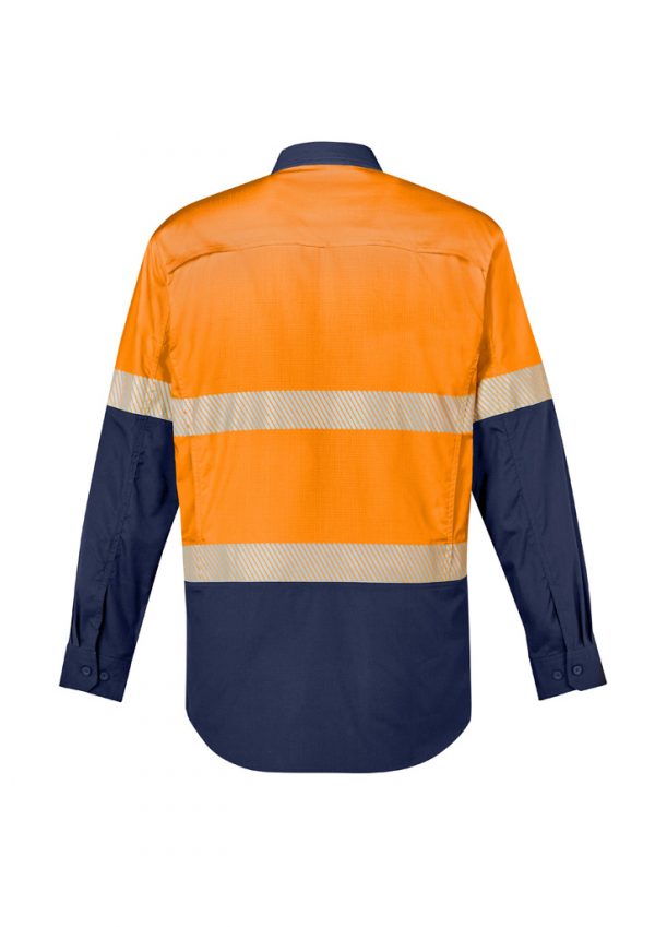 Syzmik Rugged Cooling Hi Vis Segmented Tape L/S Shirt Men's - Image 5