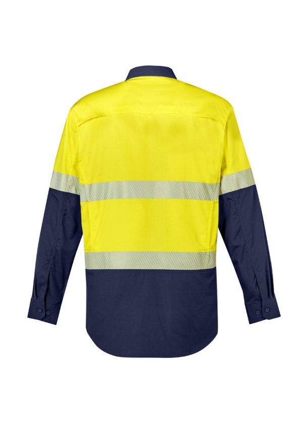 Syzmik Rugged Cooling Hi Vis Segmented Tape L/S Shirt Men's - Image 3