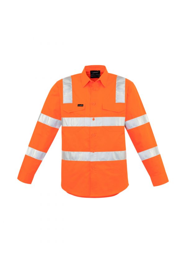Syzmik Men's Vic Rail Bio Motion Shirt Orange ZW680