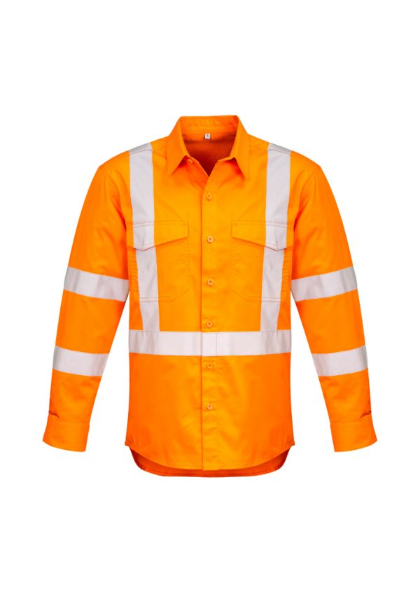 Syzmik Men's X Back Hi Vis Taped Shirt ZW690