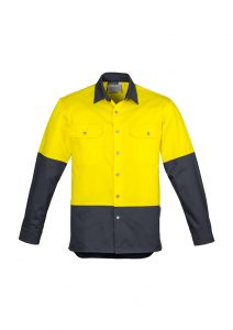 Syzmik Mens Industrial Shirt – Long Sleeve ZW122