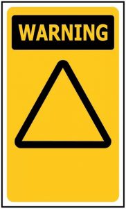 Warning Custom Sign 480 x 600