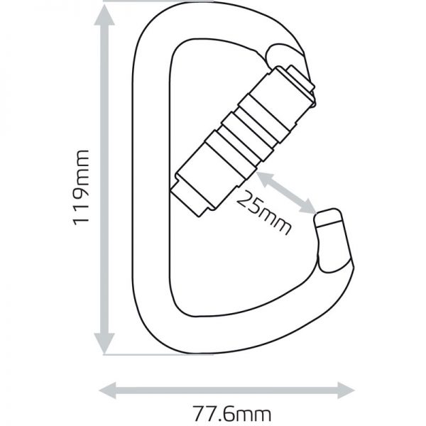 ZERO Aion Triple Lock-D Carabiner PJ500 - Image 2