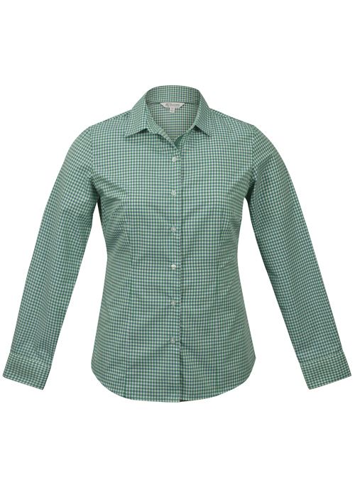 Aussie Pacific Epsom Long Sleeve Ladies Shirt Emerald