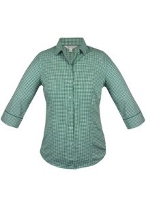 Aussie Pacific Epsom 3/4 Sleeve Ladies Shirt Emerald