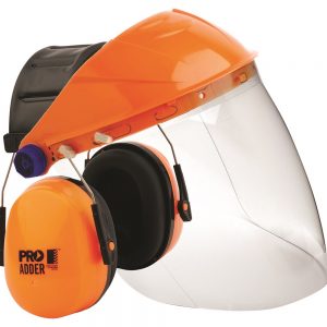 PRO Striker Browguard, Clear Visor, Earmuff Combo