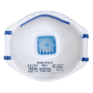 Portwest P2 Valved Respirator for Dust & Mist Box (10)