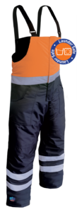 IceKing Freezer Bib Pants Orange/Navy Launderable