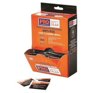 Anti Fog Lens Cleaning Wipes Contains 100 Wipes