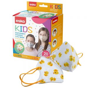 Kids Disposable Hygiene Masks 3ply Suitable Ages 4-10 Box(20)