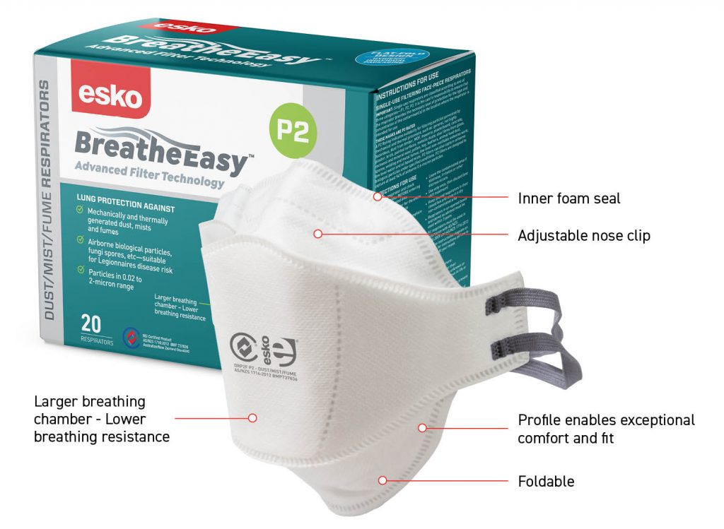 P2 Respirator Mask - Foldable