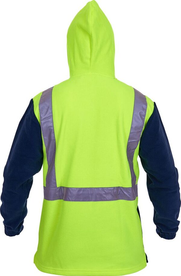 Polar Fleece Hoodie, Premium 1/2 Zip - 380gsm Caution Brand - Image 3
