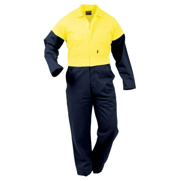 Bison Overall Day Only Cotton Zip, Orange/Navy or Yellow/Navy - Image 4