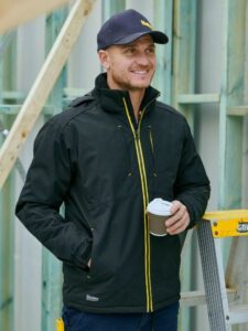 Bisley Jacket FLX & MOVE Heavy Duty Dobby – Black