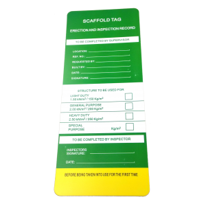IN2SAFE Scaffold Tag Set – 90x310mm