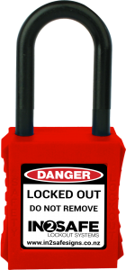 IN2SAFE Lockout Padlock – Std Nylon – Keyed Different