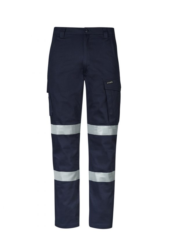 Syzmik Essential Stretch Taped Work Pants Cargo Men's Navy - Image 2