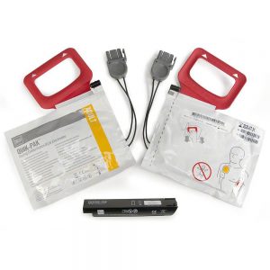 Lifepak CR Plus Defibrillator Battery Charge Pack (Includes 2 Sets of Electrodes)
