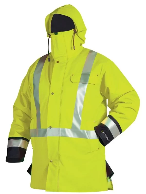 Kaiwaka Tufflex Hi Vis Winter Jacket - Orange or Yellow - Image 2