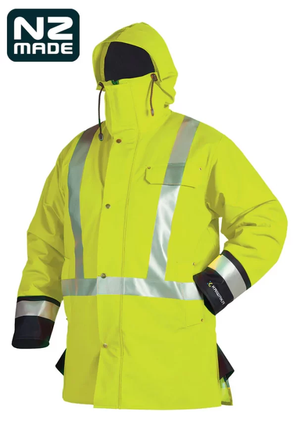 Kaiwaka Tufflex Hi Vis Winter Jacket - Orange or Yellow - Image 3