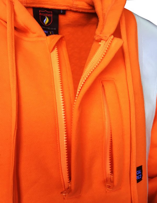 Safe-T-Tec Arcshield FR Hoodie Orange - Image 4