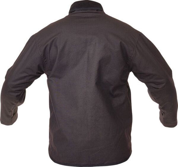 Caution Oilskin Jacket Long Sleeve - Brown PCO1360 - Image 2