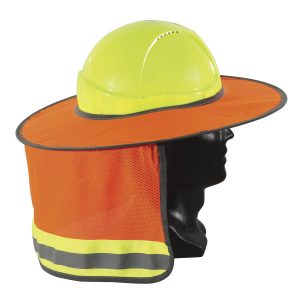 Esko Hard Hat Orange Full Brim with Neckflap Sunshield D/N HBSO