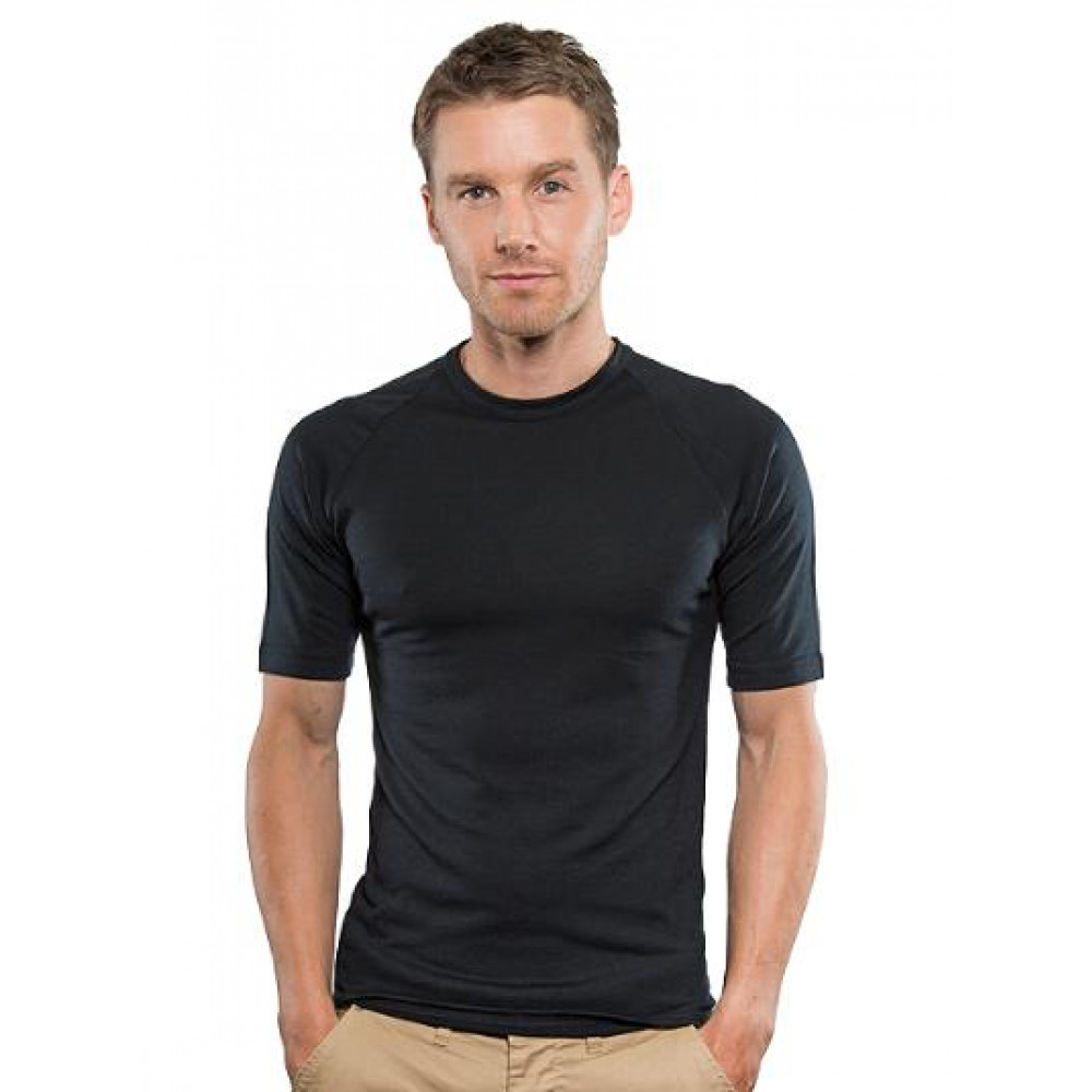 Brass Monkey Merino Thermal Short Sleeve Crew Black S - 8XL