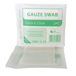 Gauze Swabs Pkt(2’s) – 7.5 x 7.5cm