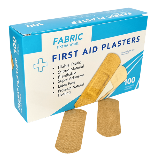 Fabric Plasters X-Wide Skin Coloured 72mmx25mm 100's