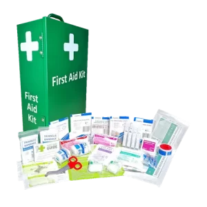 1-25 Person First Aid Kit Work Place – Metal Case Portrait