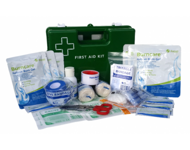 Burns First Aid kit, Medium Commercial Plastic Wall Mount