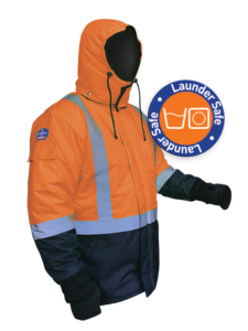 IceKing Freezer Jacket Orange/Navy – Launderable