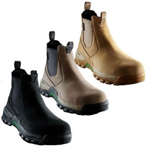 FXD WB-4 Slip-On Elastic Side Safety Boot - Black, Stone or Wheat US Sizing