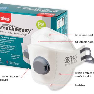 Esko Breathe Easy P2 Flat Fold Mask with Valve